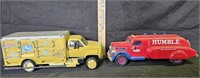 Schwans Piggy Bank Truck & Humble Gasoline Piggy