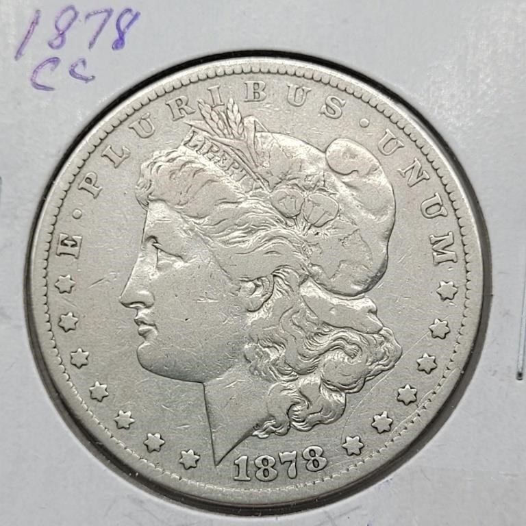 1878 CARSON CITY MORGAN SILVER DOLLAR KEY DATE