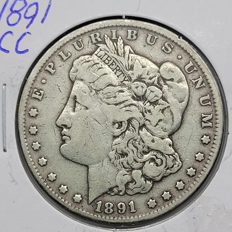 1891 CARSON CITY MORGAN SILVER DOLLAR KEY DATE