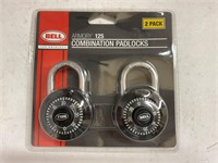 (8x bid) Bell 2 Pk Combination Padlocks