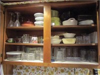 Large Lot Dishes, Silverware, Pots, Pans, Pie