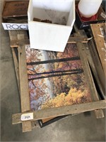 Wood framed puzzle
