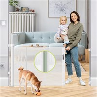 Reinforced 55  Wide Retractable Baby Gate