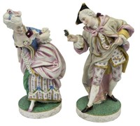 2) FRENCH VION ET BAURY BISCUIT MASQUERADE FIGURES