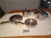 Faberware Stainless Steel Aluminum Pots and Pans