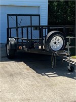 5x10 utility trailer w spare tire