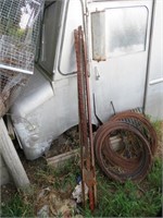 4 T-Posts & 2 Rolls Hi-Tensile Steel Fencing Wire