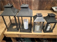 4 lantern candle holders