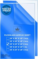 Plexiglass Acrylic Sheets 18 x 24 (2 Pack)