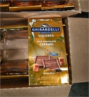 Case of 21 - Ghiradelli Carmel Chocolate Squares