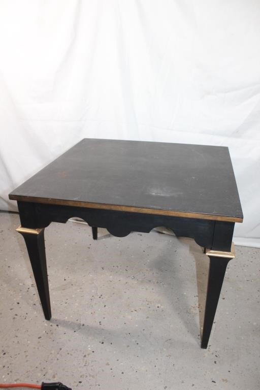 Small black wooden table