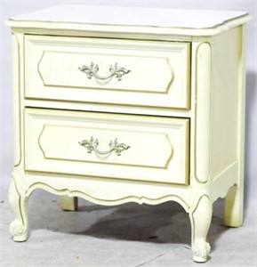 Vintage Painted French Nightstand