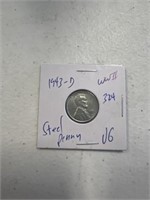 1943 D WWII STEEL PENNY