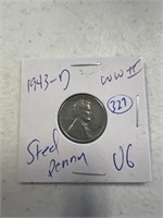 1943 D WWII STEEL PENNY