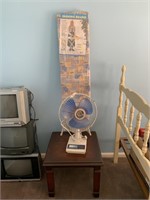 Table, Fan and Ironing Board