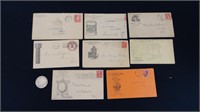 Lot of (8) Antique Advertising Envelopes pre 1900