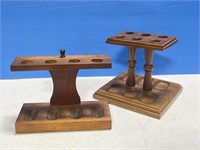 2 Wooden Pipe Racks