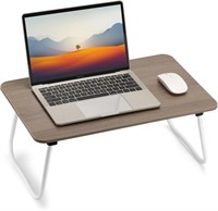 FISYOD Foldable Laptop Desk, Portable Tray-Oak