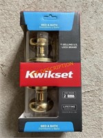 Kwikset Privacy Polished Brass Finish