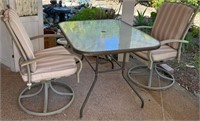 V - PATIO TABLE W/ 2 CHAIRS (Y1)