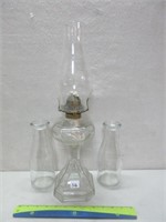 OIL LAMP + 2 PINT BOTTLES