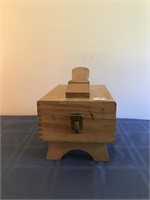 Dovetailed Shoeshine Stand w/Access & Brushes