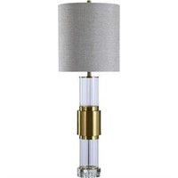 WHITLAM TABLE LAMP | Brass Finish on Metal and Cry
