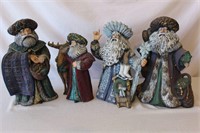 Joan Dinkins Santa  Figure Lot 2