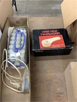 Deep heat massager, electric curlers, and mini