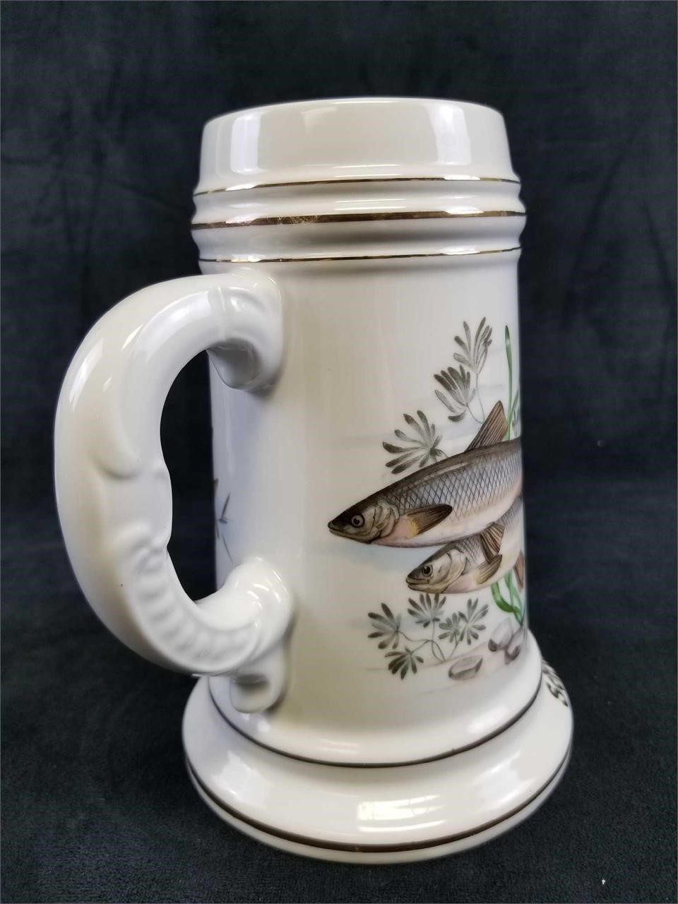 Schwab Hall Germany Herring Souvenir Porcelain Ste