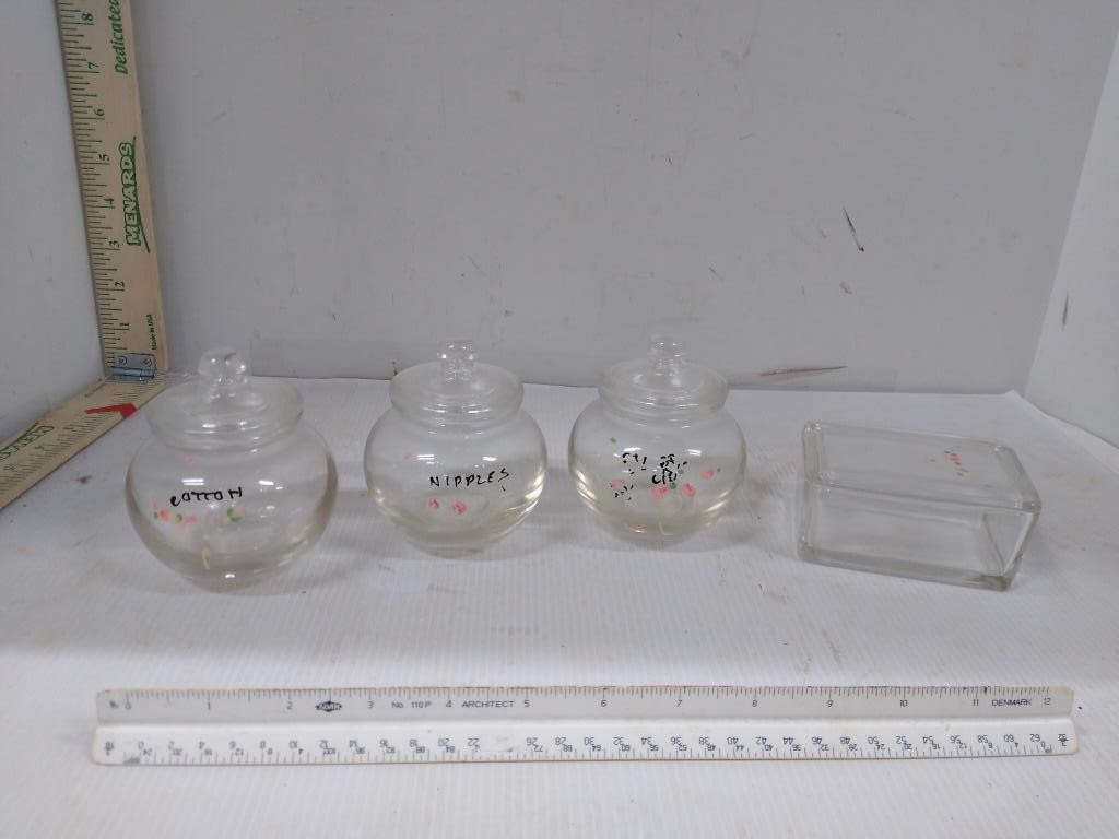 Glass Nursery Storage Jars