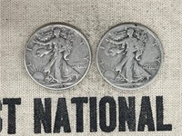 PAIR of Walking Liberty Half Dollars 1944 & 1944D