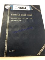 LINCOLN HEAD CENT BOOK #1, NOT COMPLETE