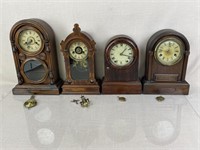 Assortment of Spring-Driven Shelf Clocks