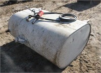 Fuel Barrel w/Filter & Nozzle, Approx 61"x44"x27"