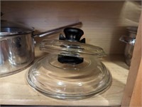 (2) Stainless Steel Pots with Lids,