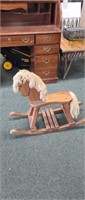 Custom built solid wood rocking chair