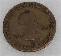 2 coin tokens - 1927 Charles Lindbergh & Canada