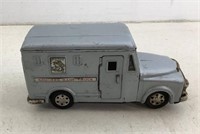 Vtg Tin armored truck  Missing door