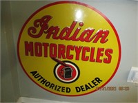 26" Metal Indian Motorcycles Sign