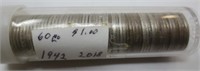 60 - 1942 Mercury silver dimes