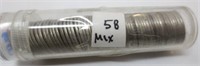 58 - Mercury silver dimes, mixed dates