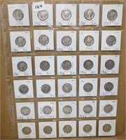 30 - Mercury silver dimes, 1916's