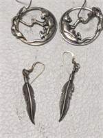 MARKED STERLING AND 925 EARRINGS