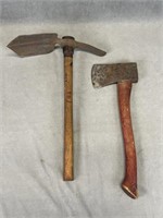 Vintage Military Shovel & Axe