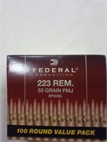 223 Rem 55 gr 100 rds