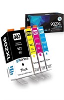 (New) (4 pack) Compatible HP 902XL 902 XL Ink