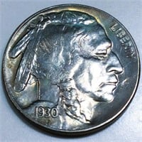 1930-S Buffalo Nickel AU/BU