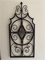 Wrought Iron & Mirror Wall Decor