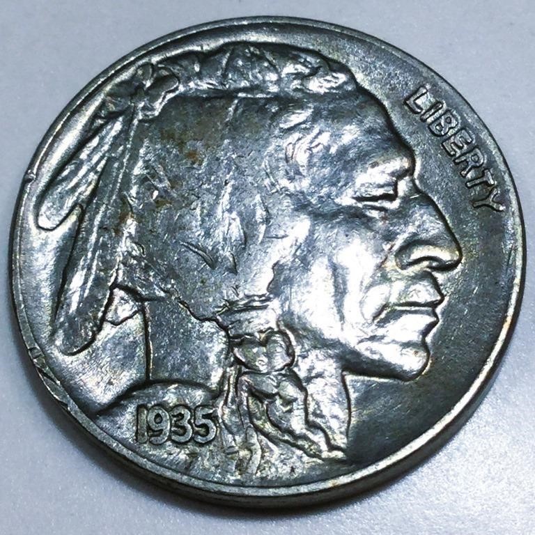 1935 Buffalo Nickel AU/BU